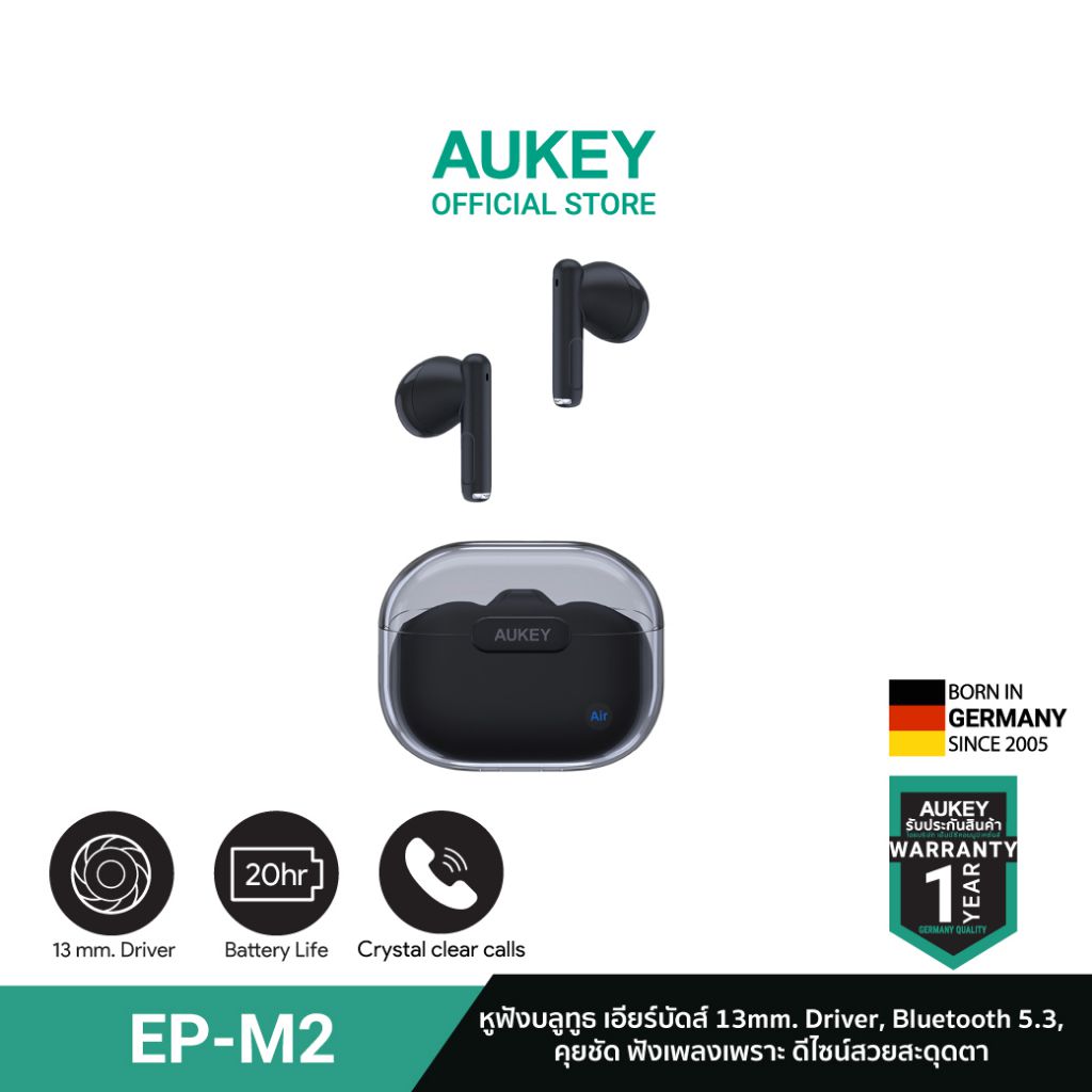 AUKEY EP-M2 หูฟังบลูทูธ เอียร์บ...